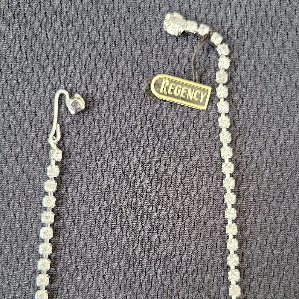 Regency Vintage Crystal Rhinestone Necklace - Picture 7 of 9